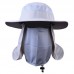 US Hiking Fishing Hat Outdoor Full Neck Face Cover Protector Flap Sun Bucket Cap  eb-78638262